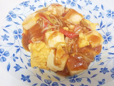 卵と豆腐の甘酢あんかけ＋＋